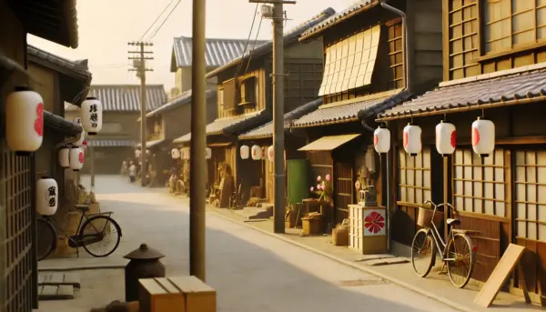 昭和初期の日本の街並みイメージ